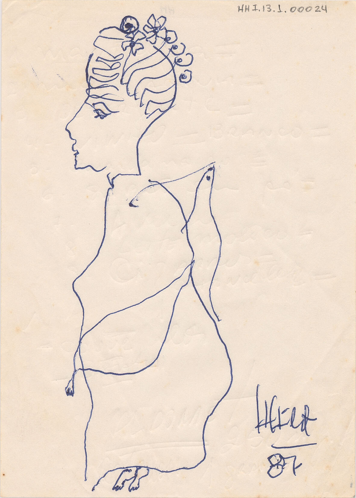 Desenho - Hilda Hilst
