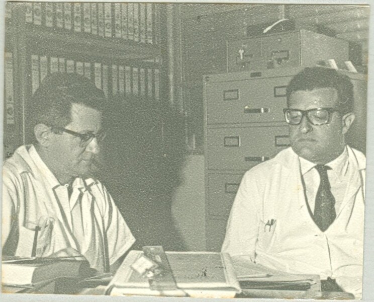 Profs. Walter Hadler e Bernando Beiguelman